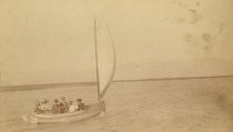 Floyd Lundy's Sailboat, Alviso Slough, 1892