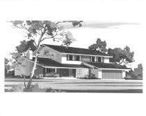 Assorted renderings of two-story exteriors