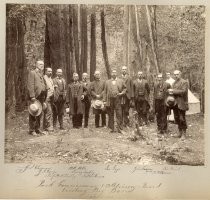 "Park Commissioners and Advisory Board Visiting Big Basin, September 1901"