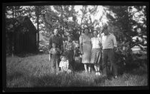 Family portrait outdoors