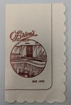 O'Brien's cocktail napkin