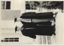 Lee de Forest wearing honorary degree cap and gown, Talladega College