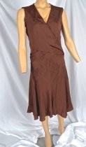 Brown rayon dress