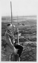 "Royden works on 90 ft pole, MX 1931"