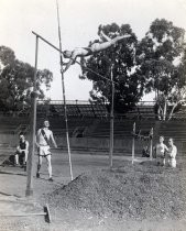 Stanford University pole vault competitor