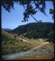 Dirt paths through arid foothills