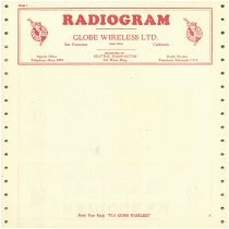 Globe Wireless Ltd. Radiogram forms