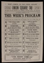 Union Square Tab program for week of March 20, 1926