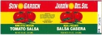 Sun Garden Home Style Mexican Tomato Salsa label