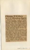 Chicago Will Have Wireless Opera