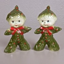 Christmas elf salt & pepper shakers