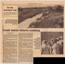 Creek marks historic crossing