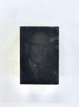 Man's portrait printing block