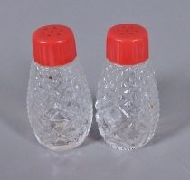 Glass salt & pepper shakers