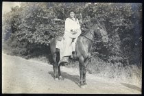 Woman on horseback