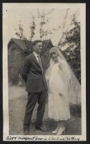 Bill & Margaret Moore pose in Wedding Clothes, 1925