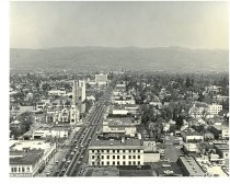 Aerial view of San Jose downtown, c. 1967