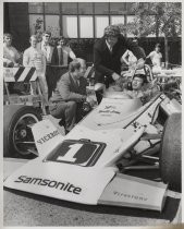 Mineta in Leonard race car