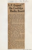 S.F. Expert On Coolidge Radio Board