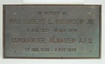 Memorial marker, Major Robert L. Robinson, Jr., 1970, Almaden Air Force Station