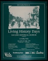 San Jose Historical Museum Living History Days poster