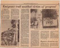 Emigrant trail another victim of "progress"