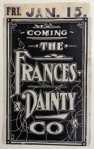 Frances Dainty Co. promotional poster