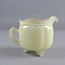 Vaseline glass cream pitcher