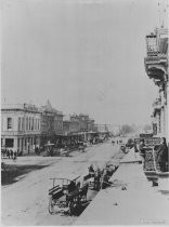 "Santa Clara St., looking west from First 1875"