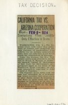 California Tax vs. Arizona Corporation