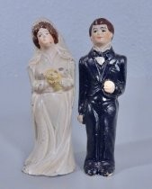 Bride and groom salt & pepper shakers