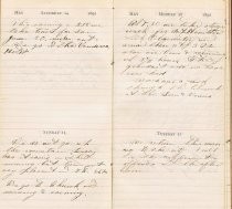 Fredrick W. Hill diary entry documenting his stagecoach ride and visit to the Lick Observatory on Mount Hamilton