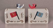 Birds on mailboxes salt & pepper shakers