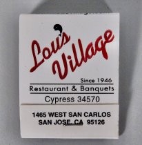 Lou's Village Since 1946 matchbook