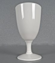 Milk glass goblet