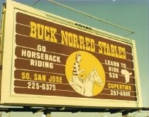 Buck Norred Stables Billboard