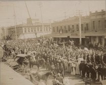 Company "B" on Parade, Market Street, 1898