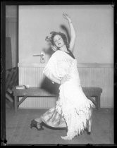 Woman dressed for Fiesta de las Rosas