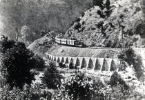 Central Pacific Railroad in Niles Canyon, c. 1870