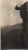 Judge and Mrs. Welch, Overhanging Rock, Yosemite