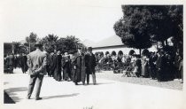 President John Casper Branner, Timothy Hopkins and Stanford Professors at commencement