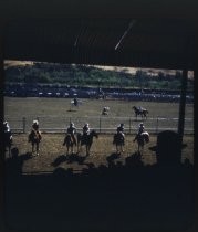 Mounted horseback riders at San Benito County Fairgrounds