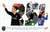 Chris Wondolowski 251 All-Time Appearances Poster