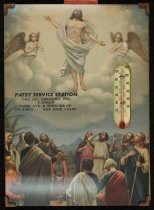 Patsy Service Station promotional thermometer