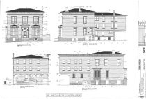 Exterior Elevations of the Fallon House, Basement Plan