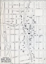 Map of adobe buildings in San Jose