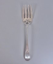 Silver serving fork