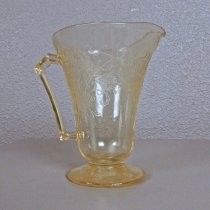 Depression glass pitcher