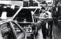 Larry Valadez during final inspection, Ford Motor Plant