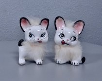 White kittens salt & pepper shakers